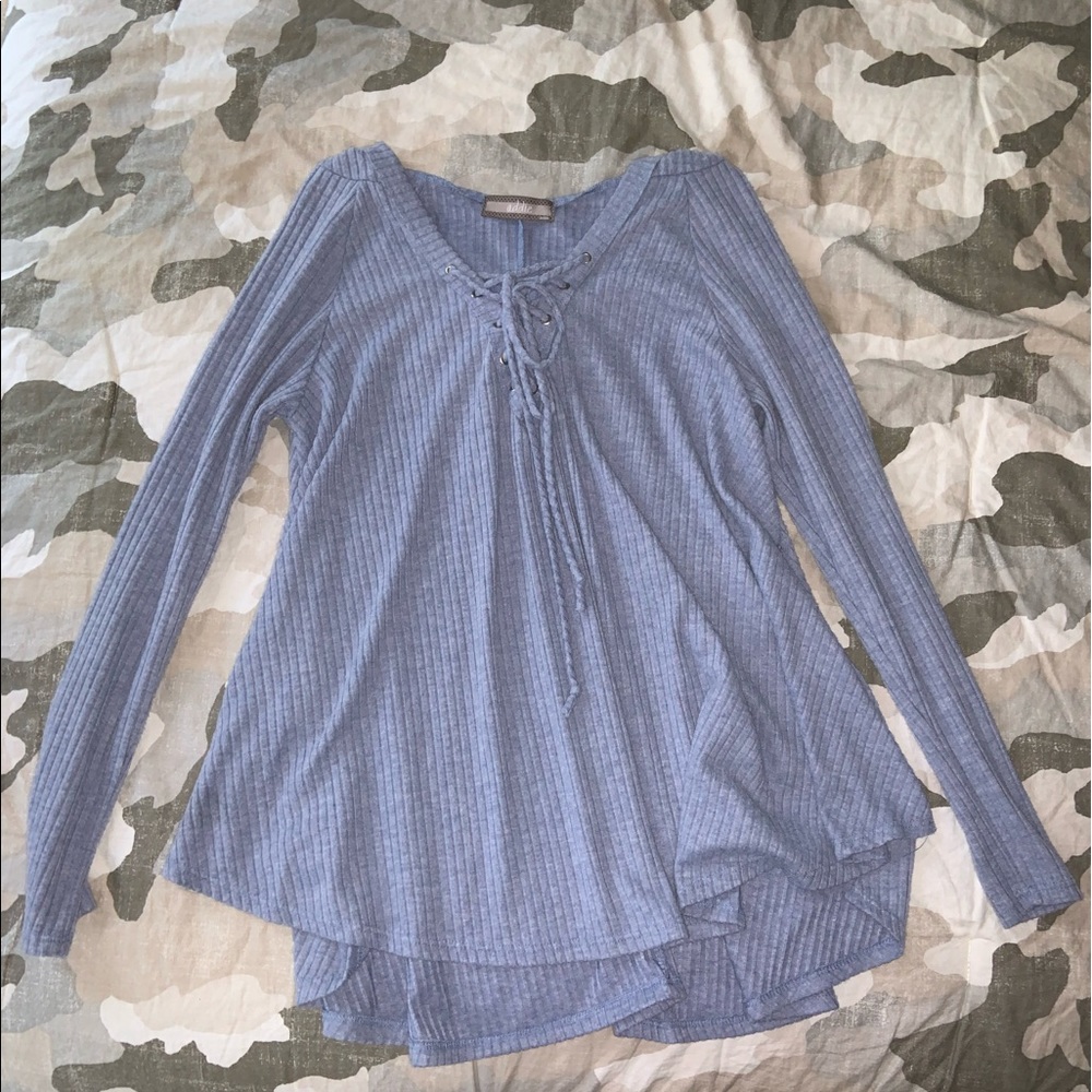 Blue lightweight hoodie
